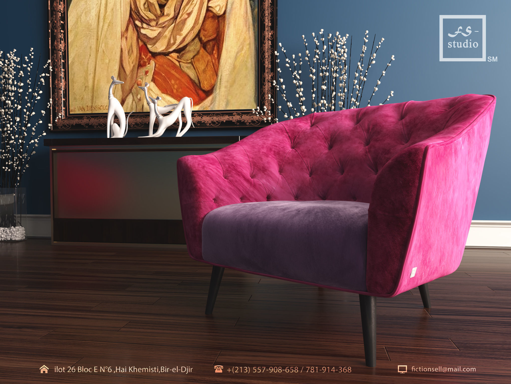 Lala living room 3D model_1