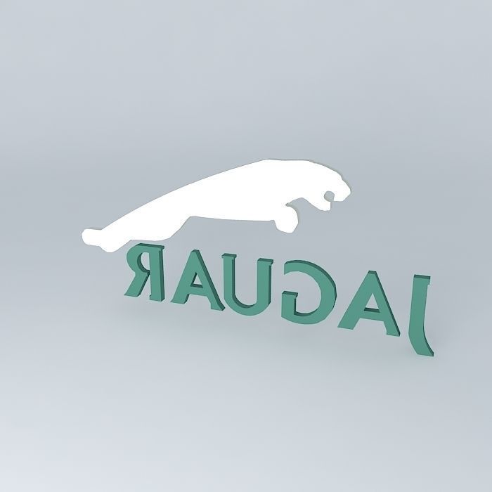 Jaguar Logo Free 3D model_1