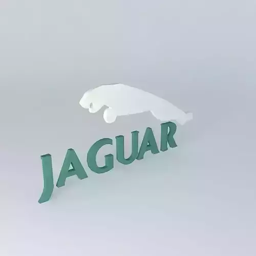 Jaguar Logo Free 3D model