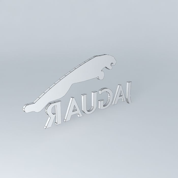 Jaguar Logo Free 3D model_4