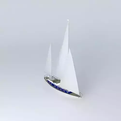 Yacht sailboat Free 3D model