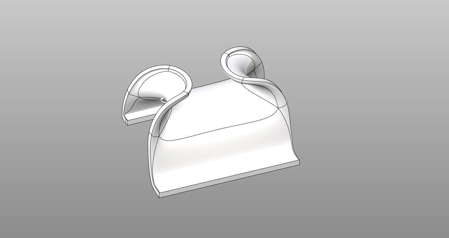 Nautical Open Chock 3D print model_1