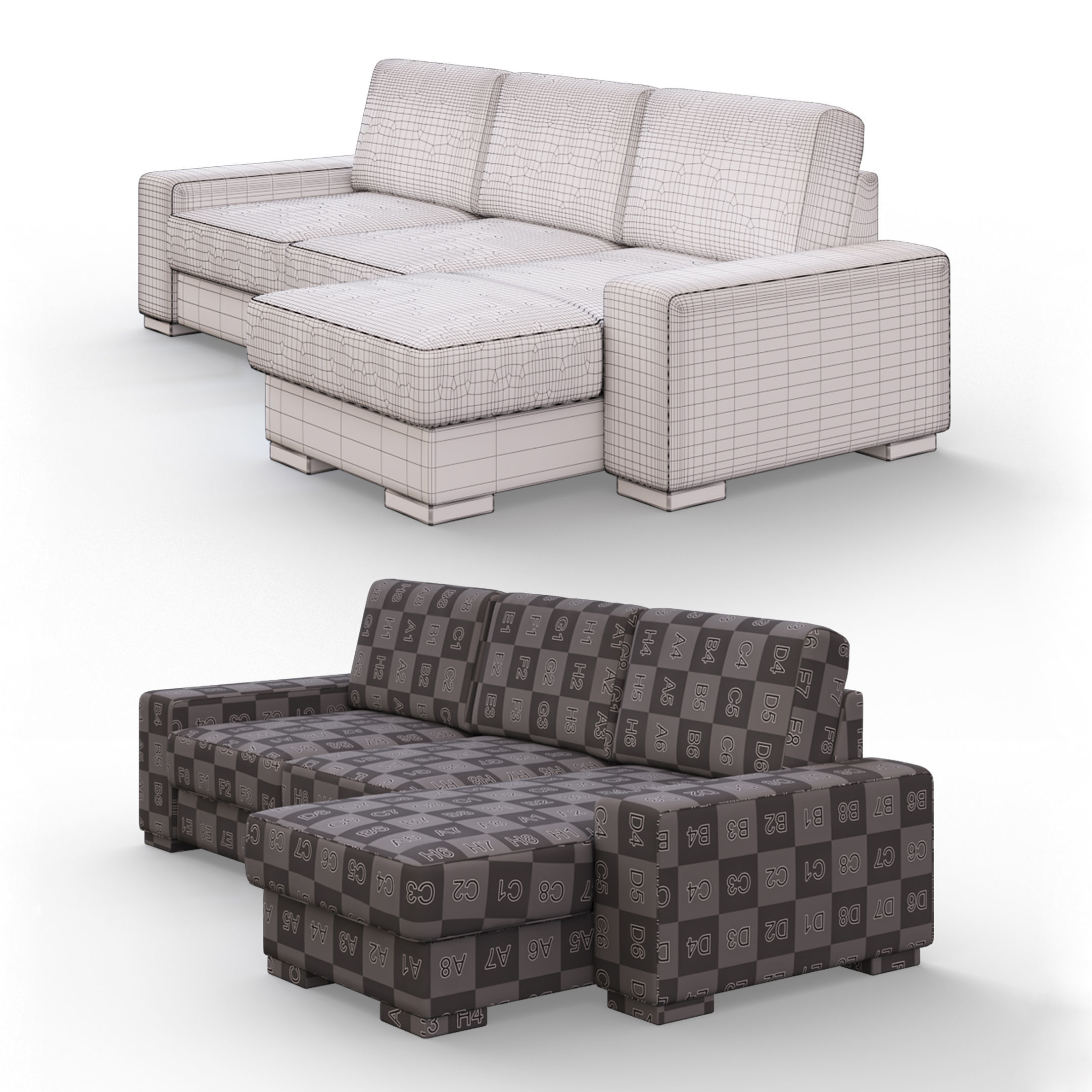 Manchester sofa corner 3D model_9