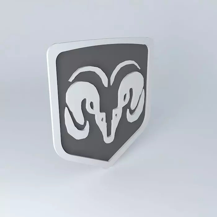 Dodge ram logo Free 3D model