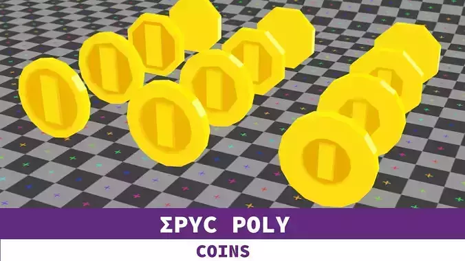 EPIC POLY - I Coin with LOD