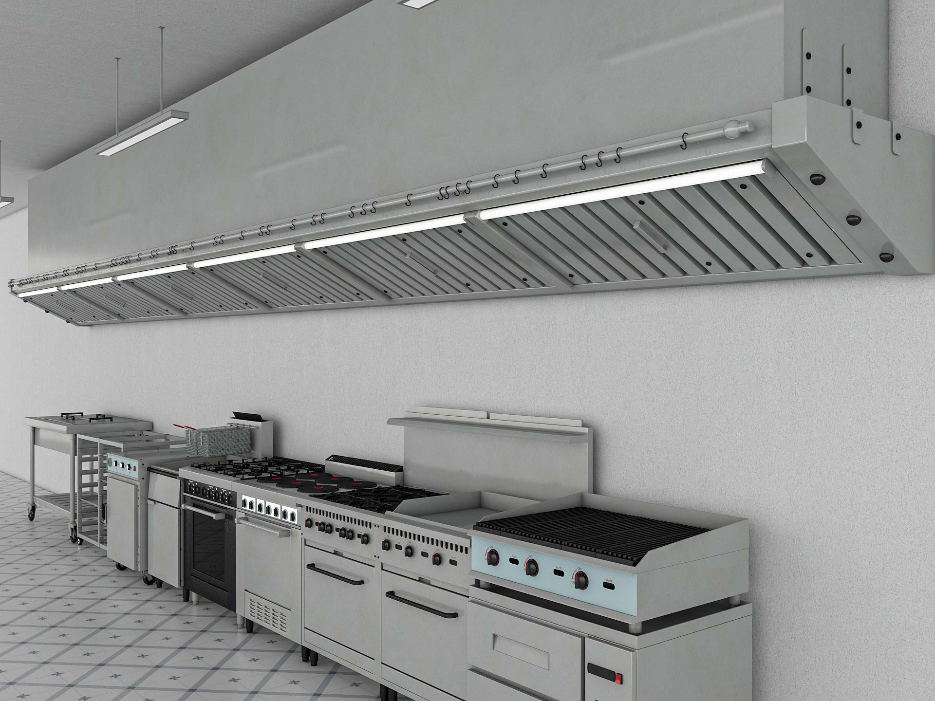 Commercial Kitchen 3D model_3