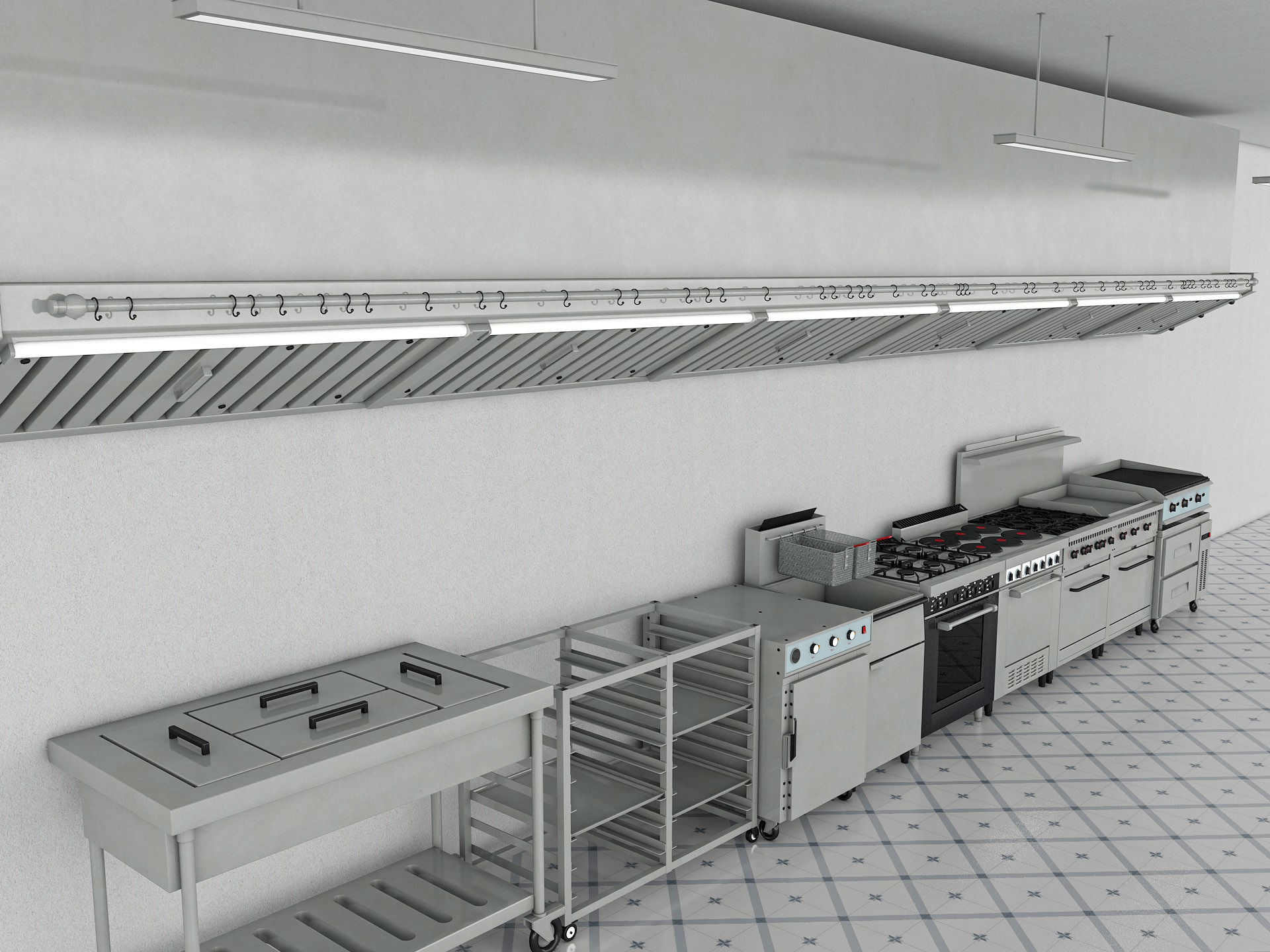 Commercial Kitchen 3D model_4