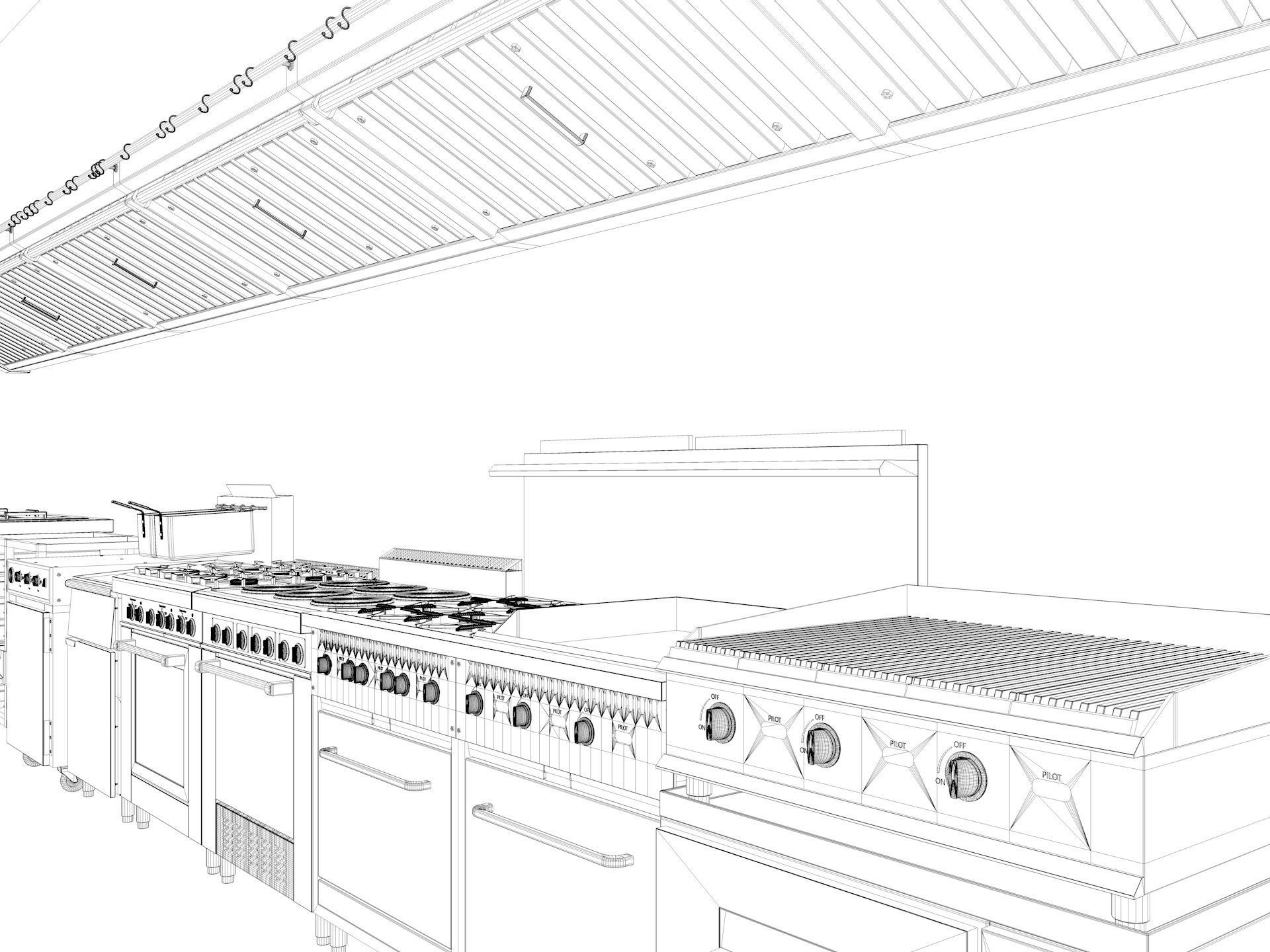 Commercial Kitchen 3D model_11