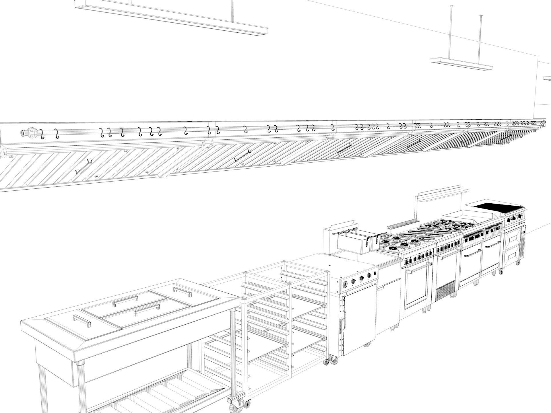 Commercial Kitchen 3D model_10