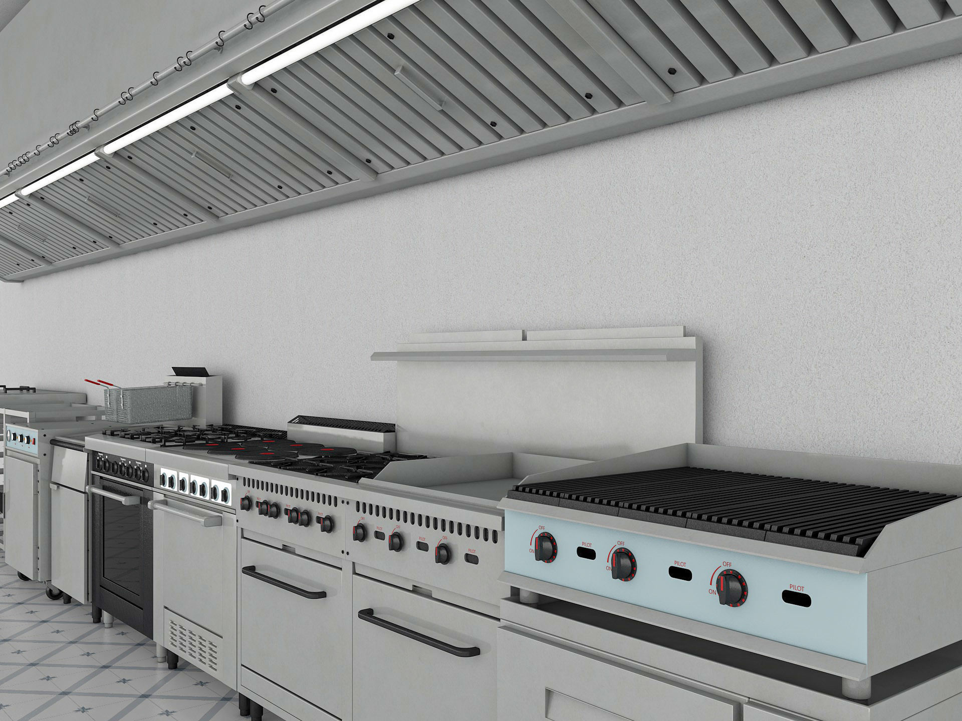 Commercial Kitchen 3D model_5