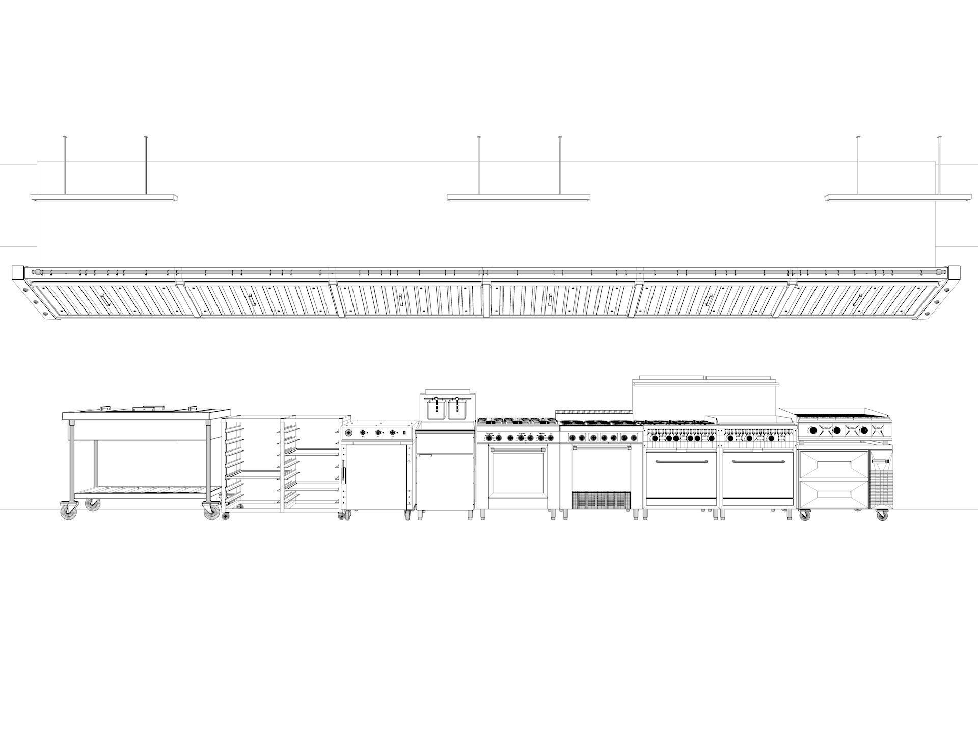 Commercial Kitchen 3D model_7