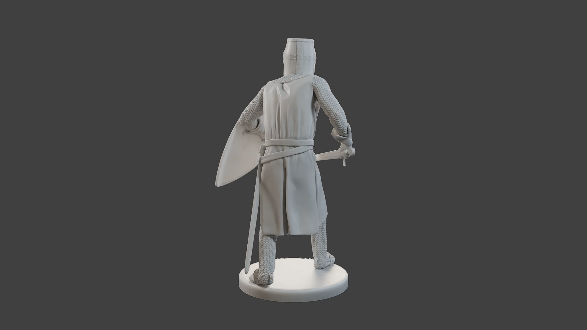 Knight Templar action T1 3D print model_6