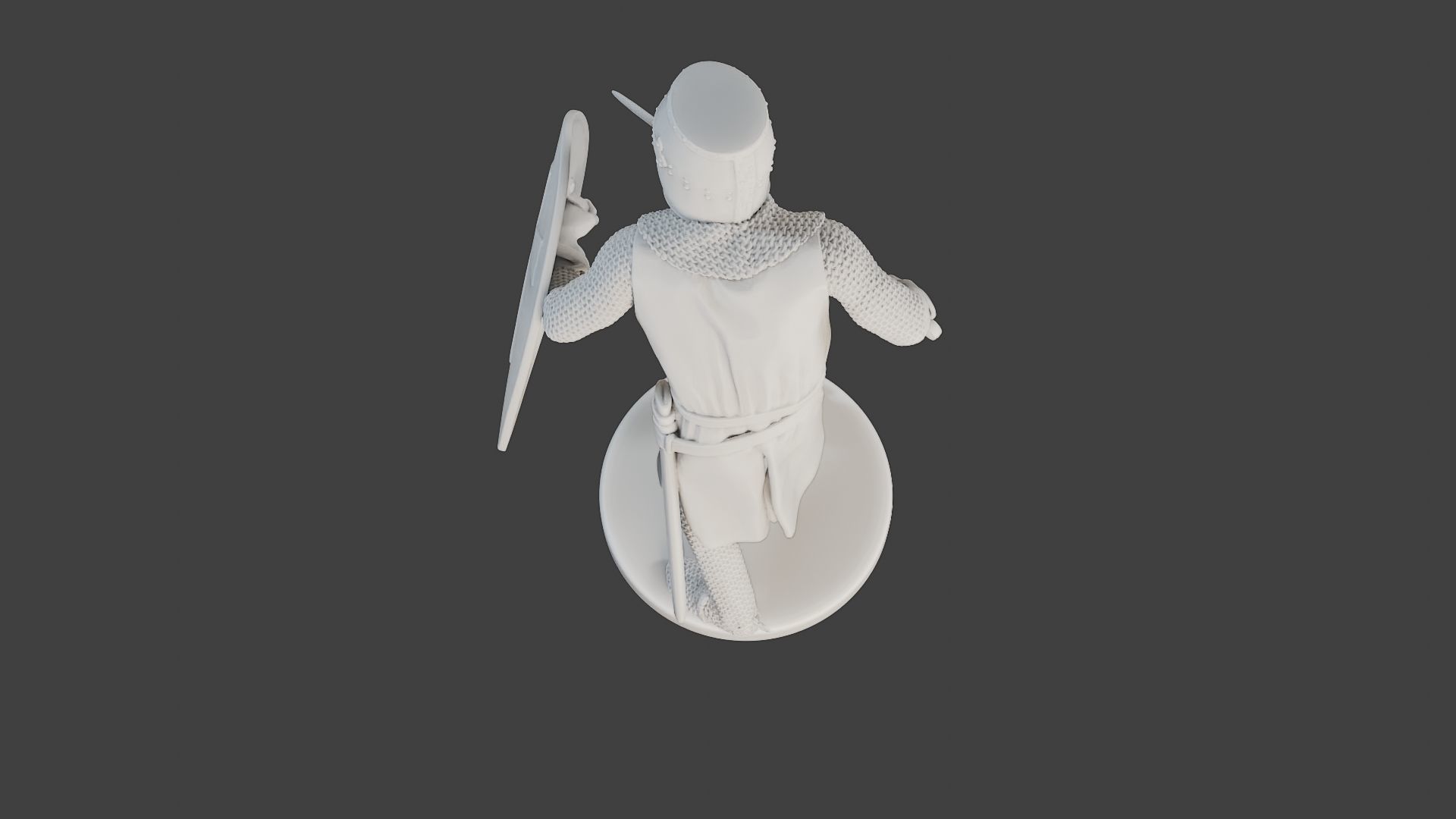 Knight Templar action T1 3D print model_16
