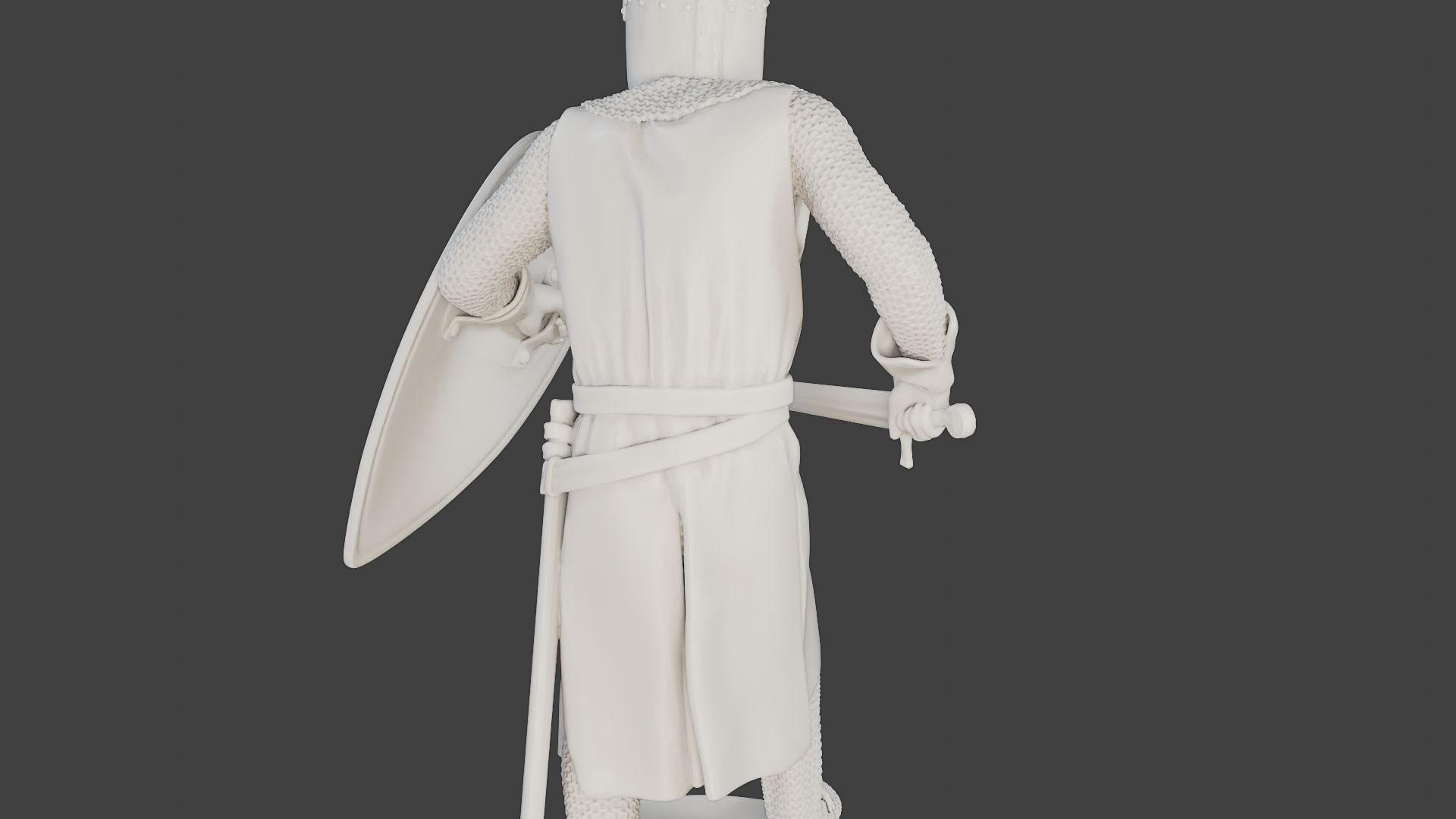 Knight Templar action T1 3D print model_21