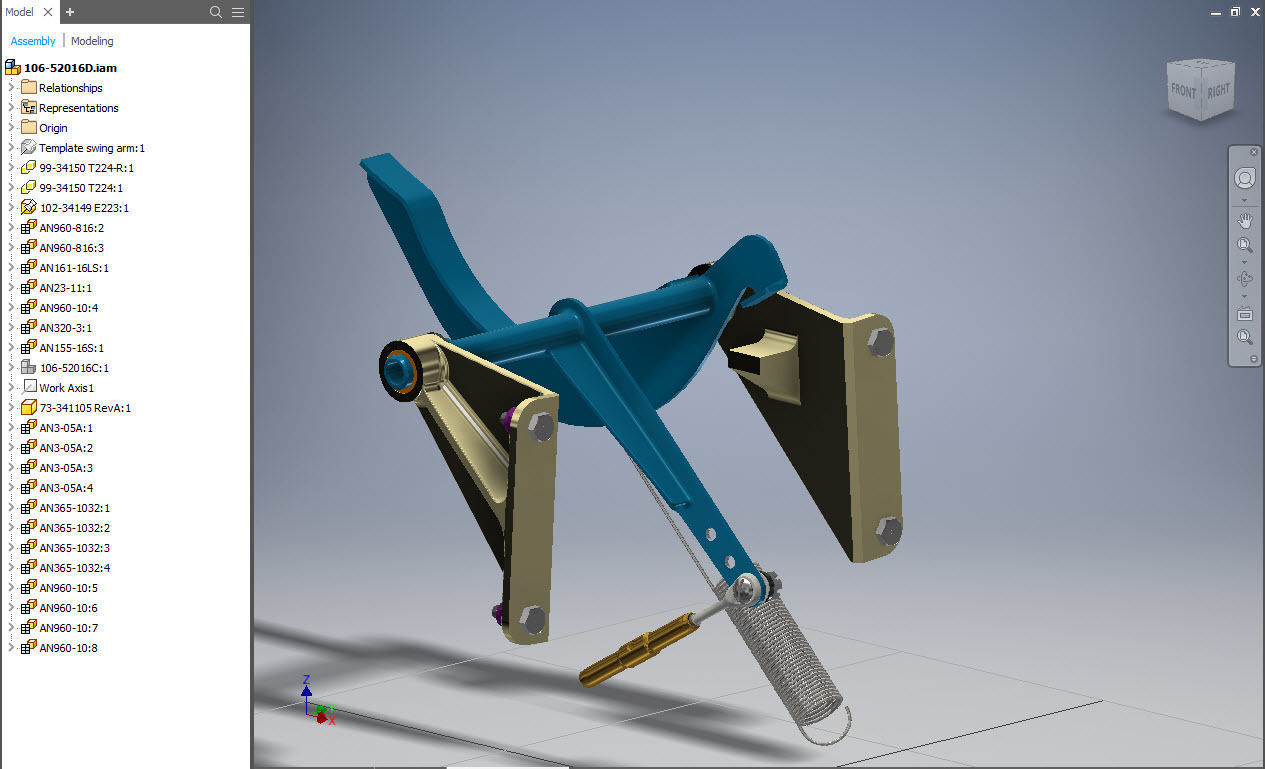 P-51D Mustang Tail Wheel Declutching Camshaft Supports Sta 311-5 3D print model_4