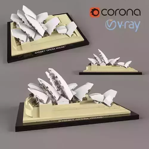 Lego Architecture Sydney Opera House 3D model