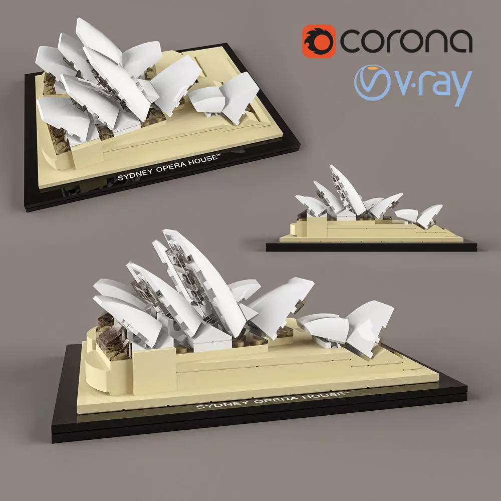 Lego Architecture Sydney Opera House 3D model_0