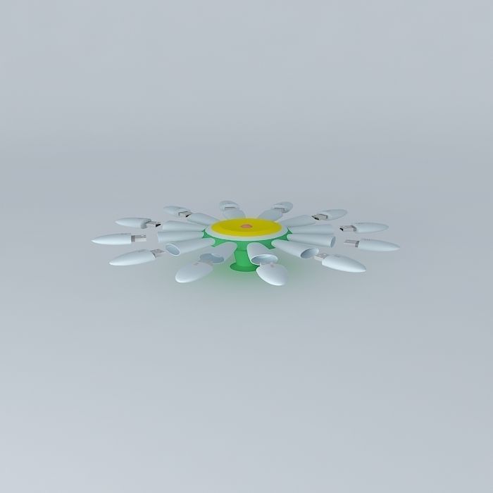Flower USB stick Free 3D model_2