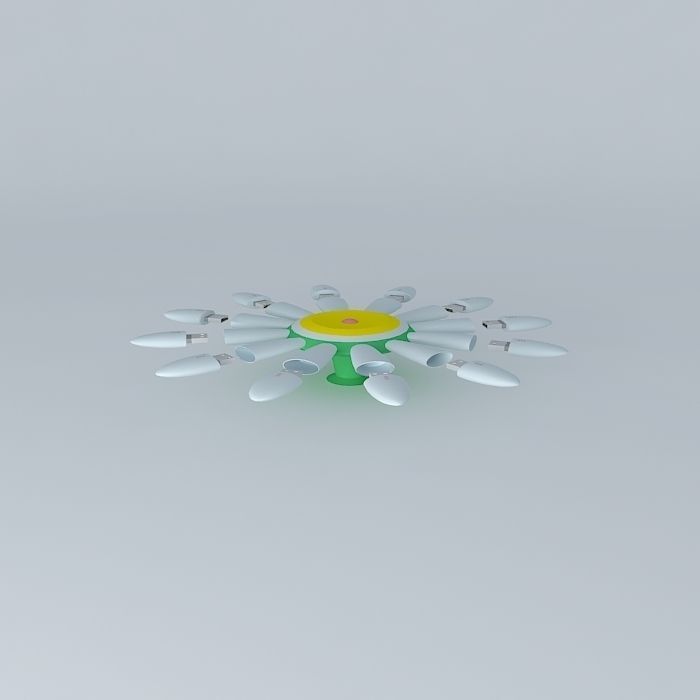 Flower USB stick Free 3D model_1