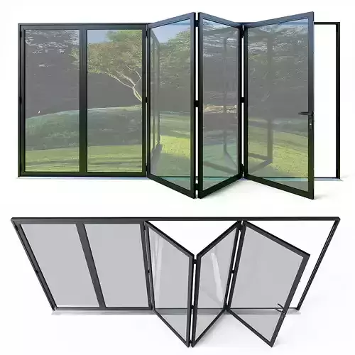 Bi folding doors 3D model