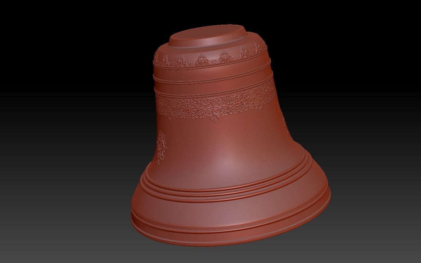 Decorative 3D Bell 3D model_4