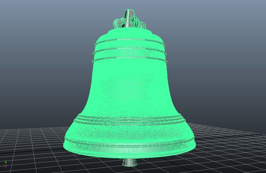 Decorative 3D Bell 3D model_5