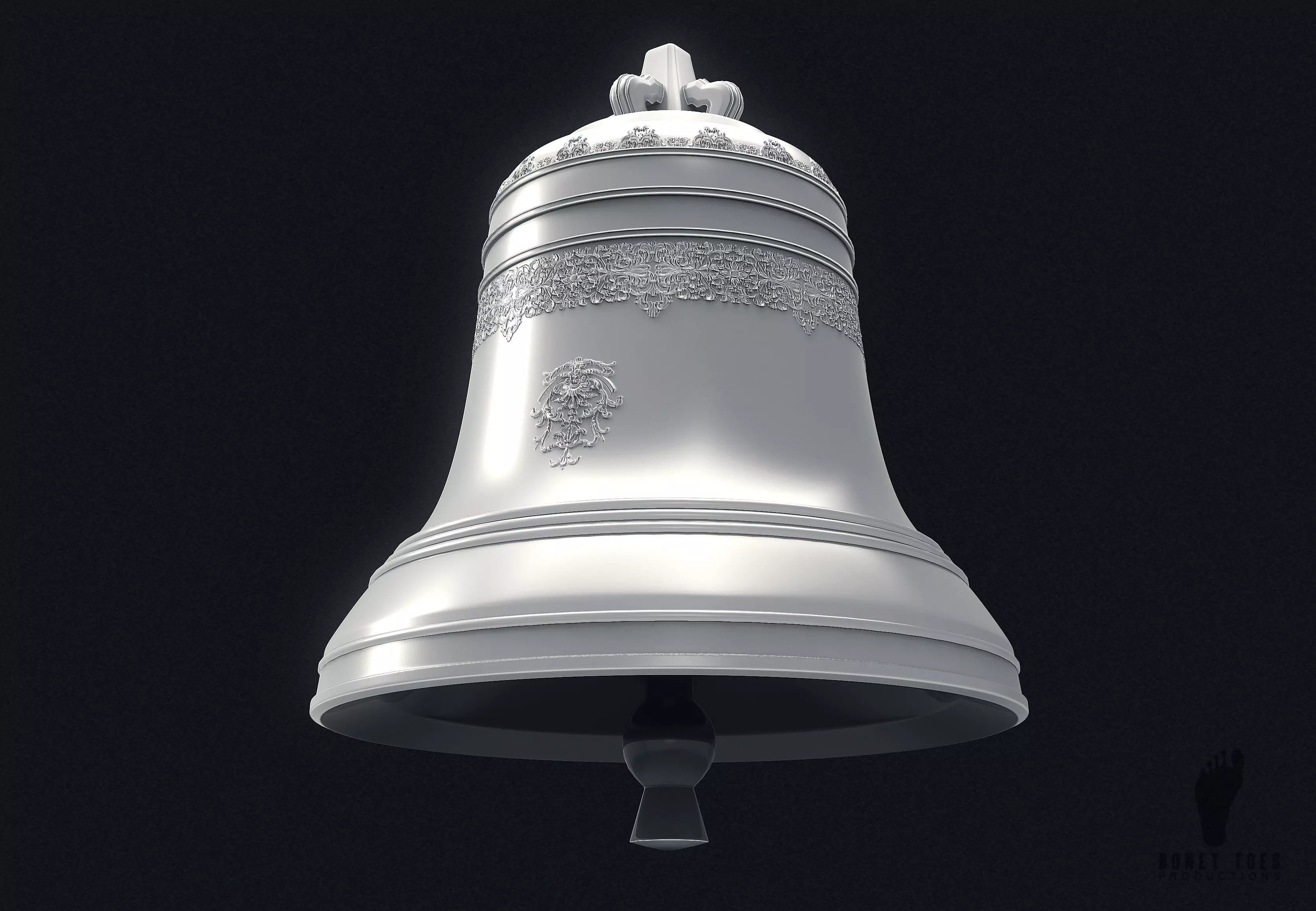 Decorative 3D Bell 3D model_0