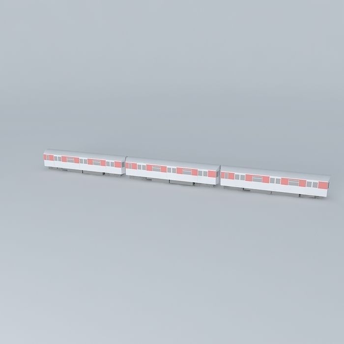 Train,Subway car Free 3D model_1