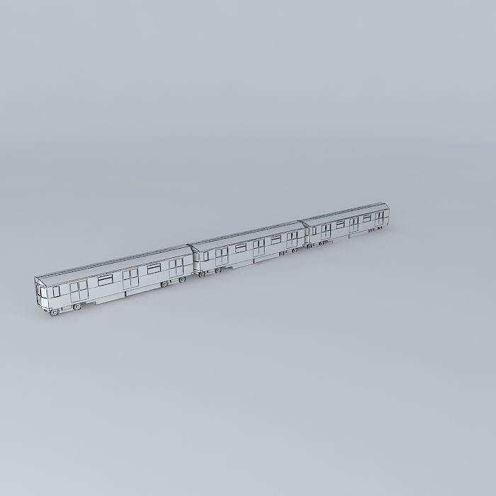Train,Subway car Free 3D model_4