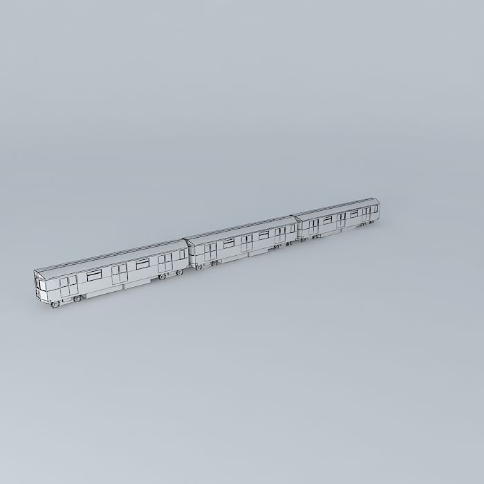 Train,Subway car Free 3D model_3