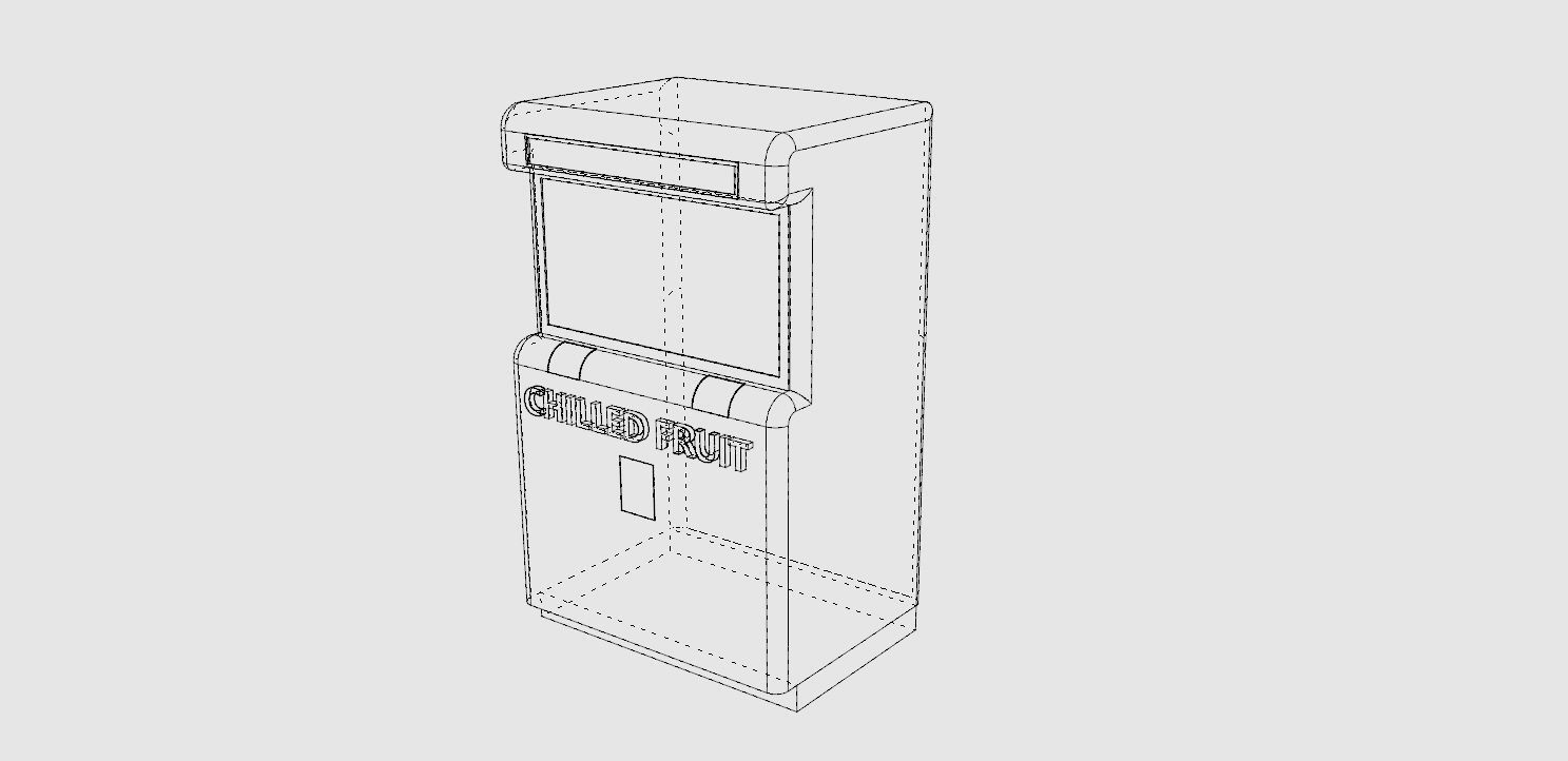 Retro Vending Machine 3D print model_2