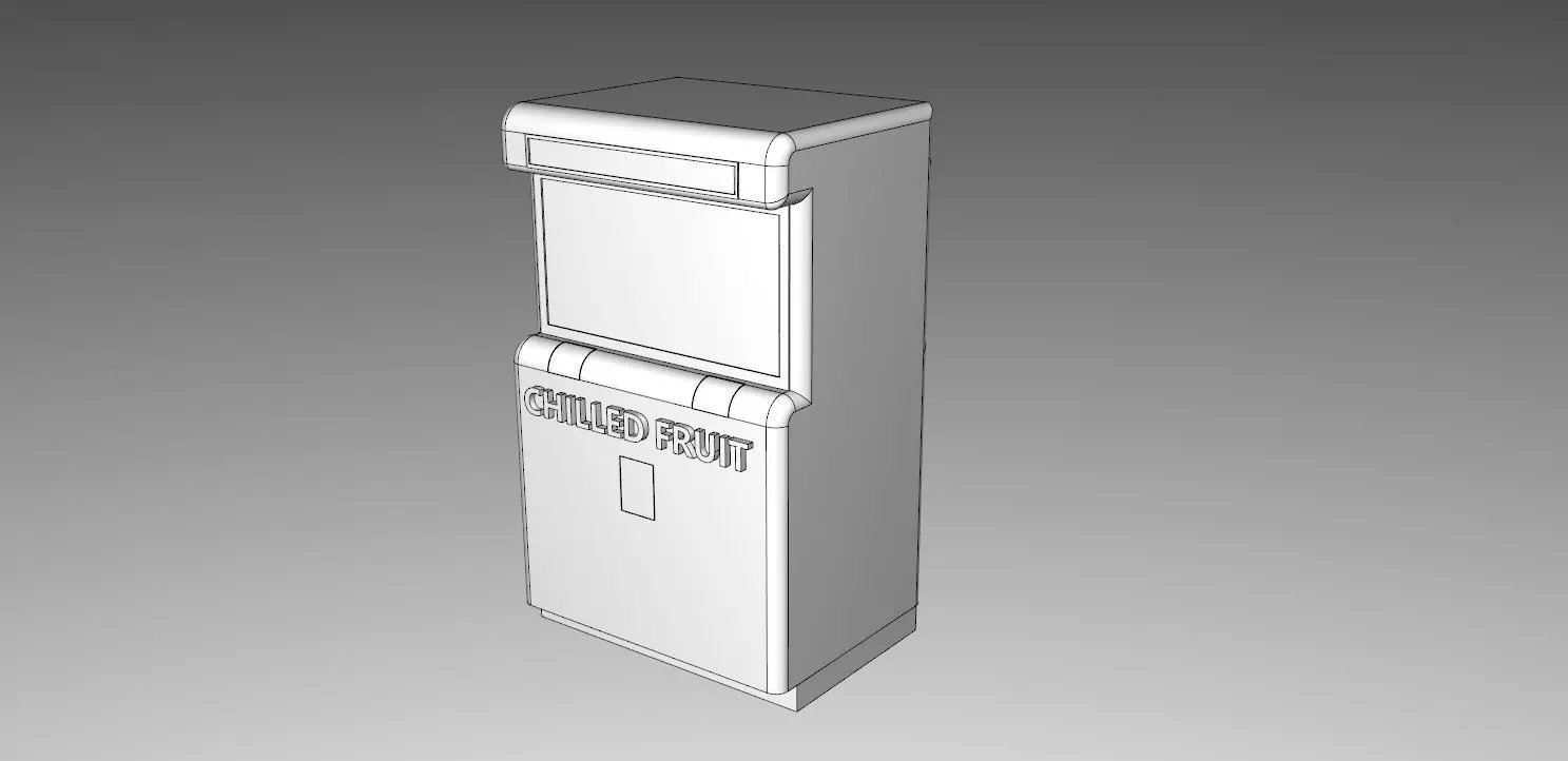 Retro Vending Machine 3D print model_0