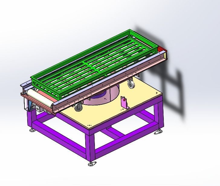 Rotating conveyor 3D model_4