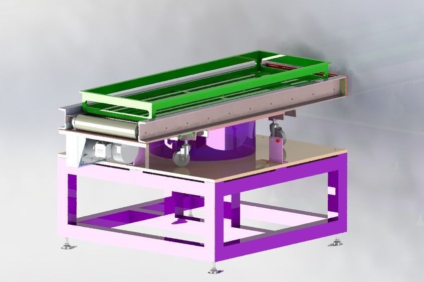 Rotating conveyor 3D model_7