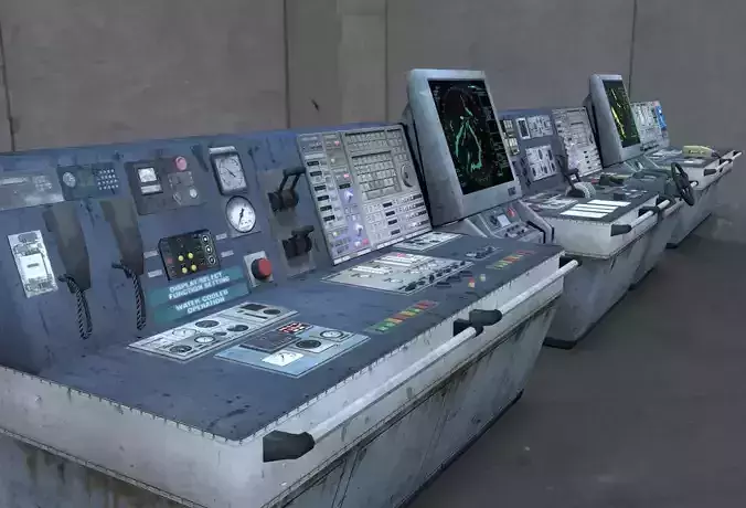 ControlPanel01 control panel Low-poly 3D model