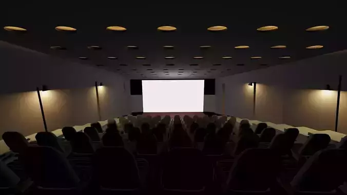 Sala de Cine modelada