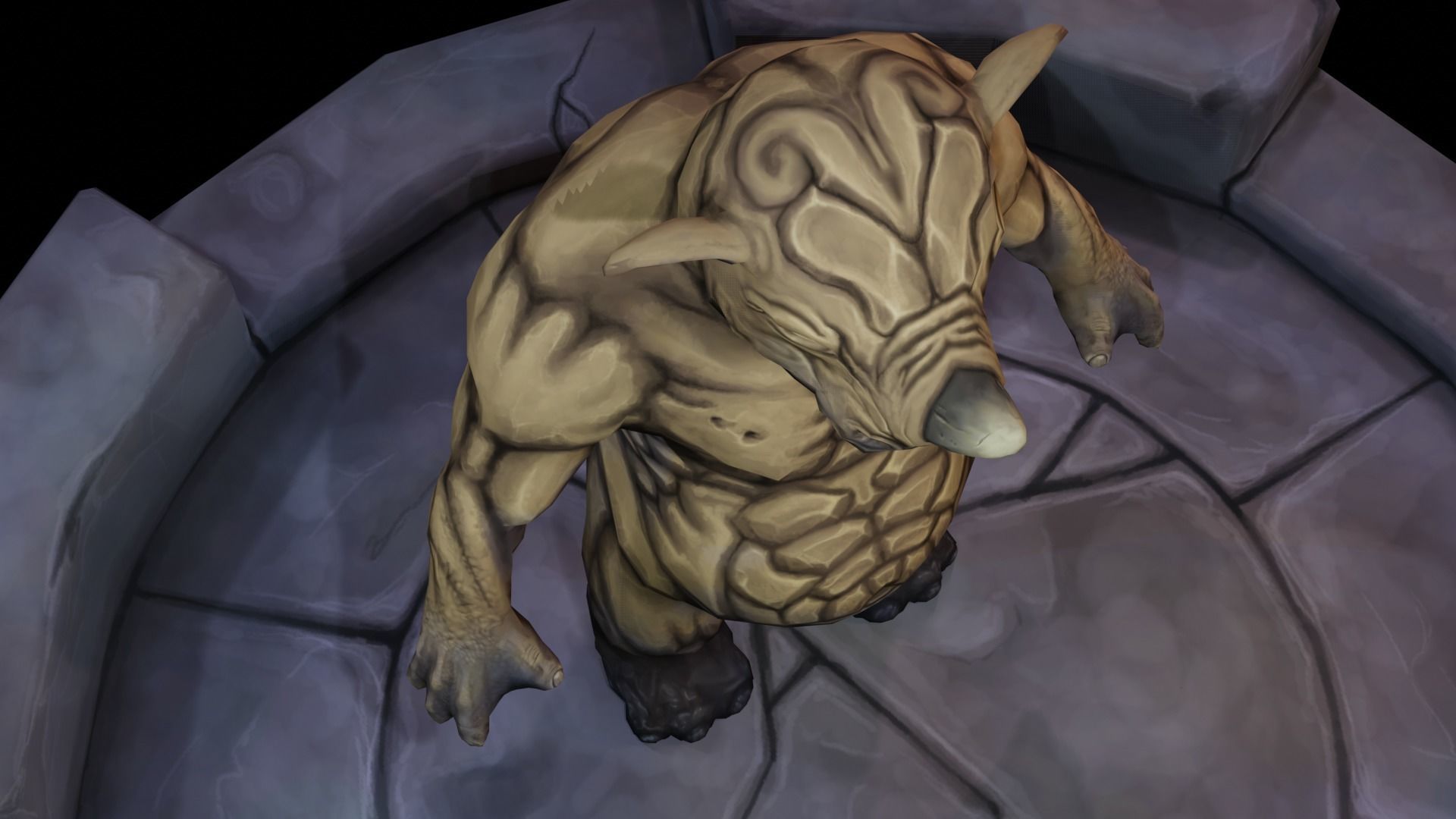 Rhino Stormer Low-poly 3D model_17