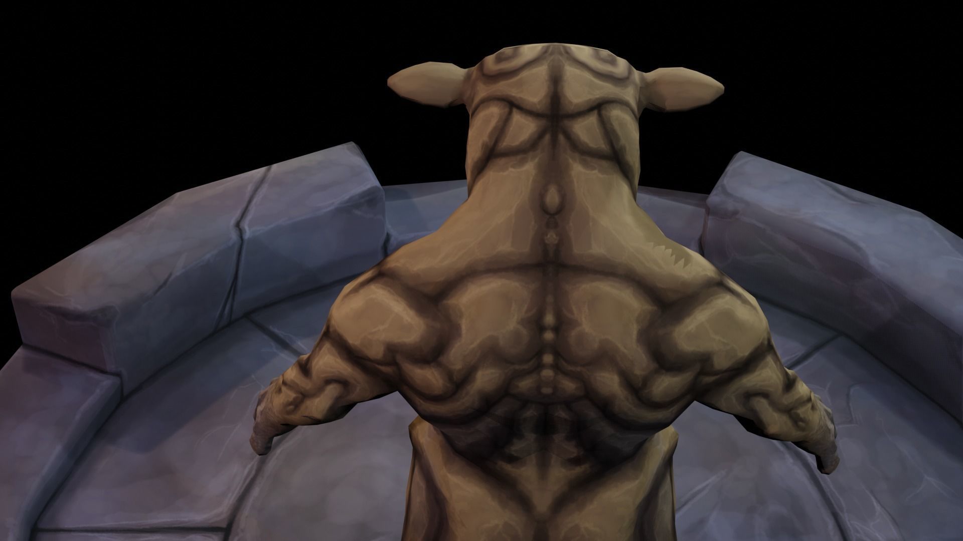 Rhino Stormer Low-poly 3D model_16