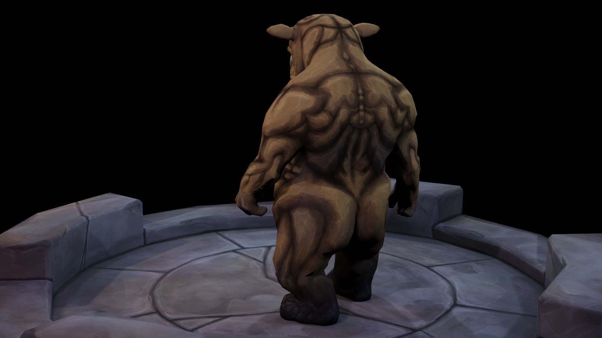 Rhino Stormer Low-poly 3D model_9