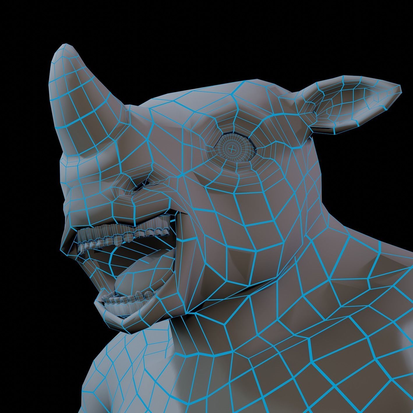 Rhino Stormer Low-poly 3D model_28