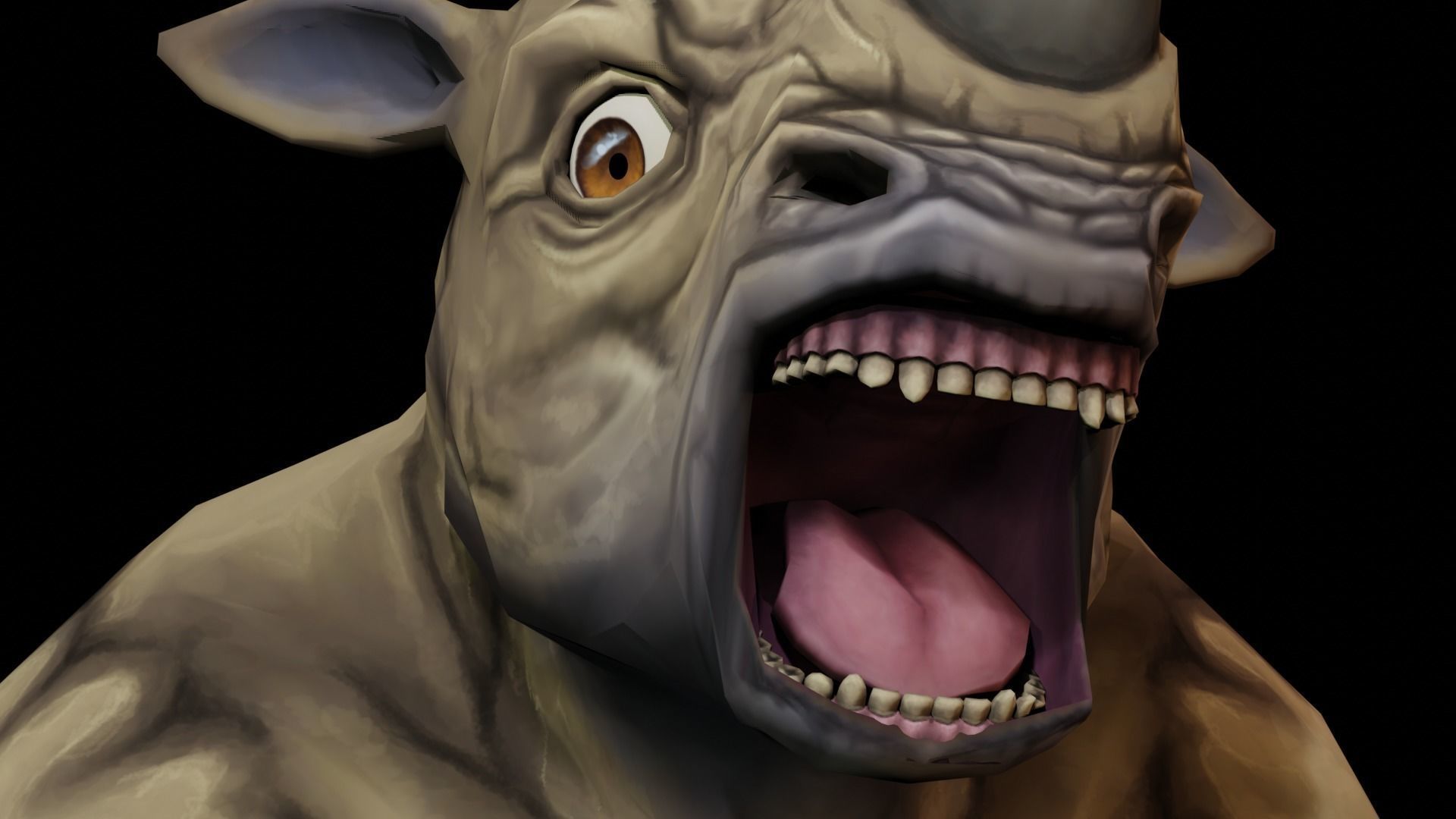 Rhino Stormer Low-poly 3D model_13