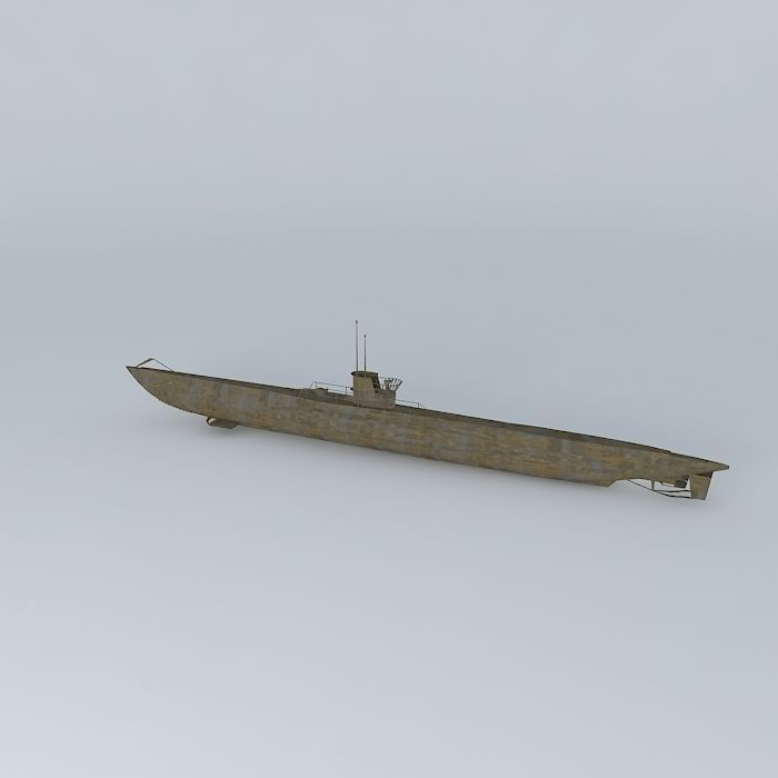 Submarine Free 3D model_1