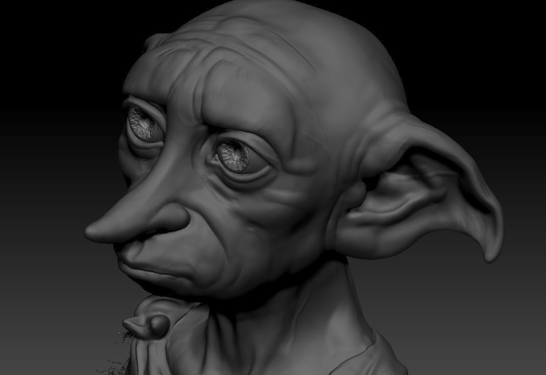 Dobby - Toby Jones - Harry Potter 3D print model_3