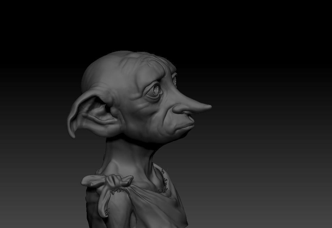 Dobby - Toby Jones - Harry Potter 3D print model_11