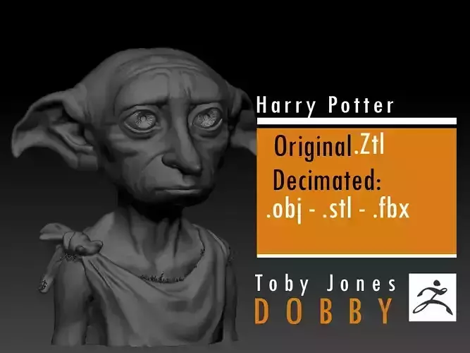 Dobby - Toby Jones - Harry Potter 3D print model