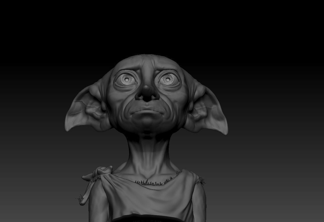 Dobby - Toby Jones - Harry Potter 3D print model_9