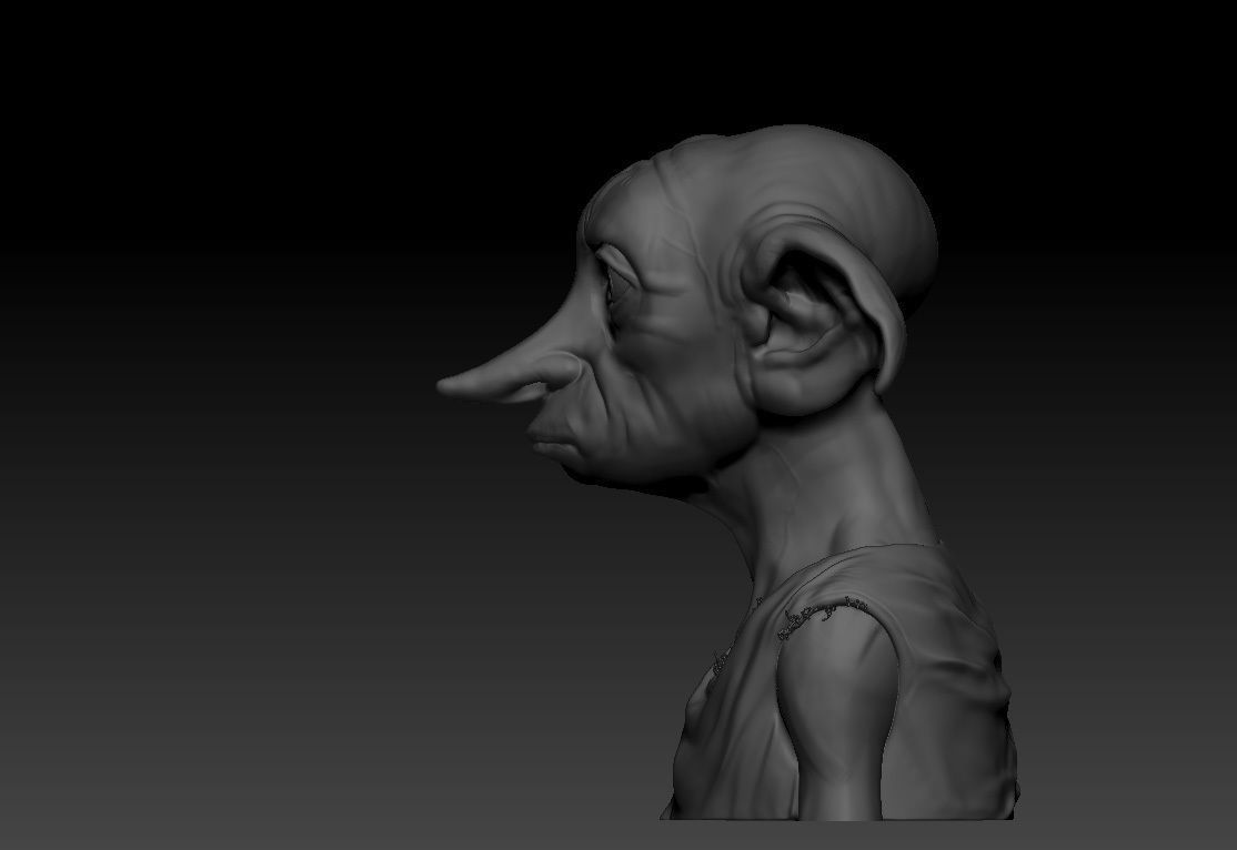 Dobby - Toby Jones - Harry Potter 3D print model_5