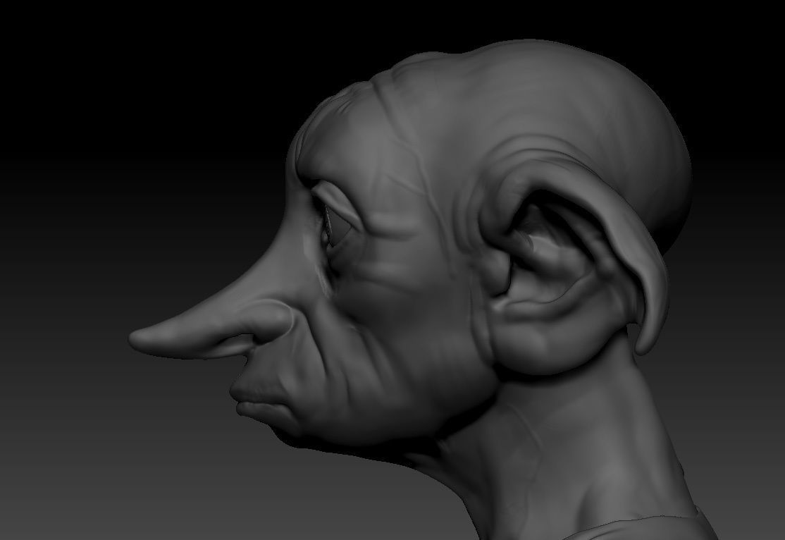 Dobby - Toby Jones - Harry Potter 3D print model_15