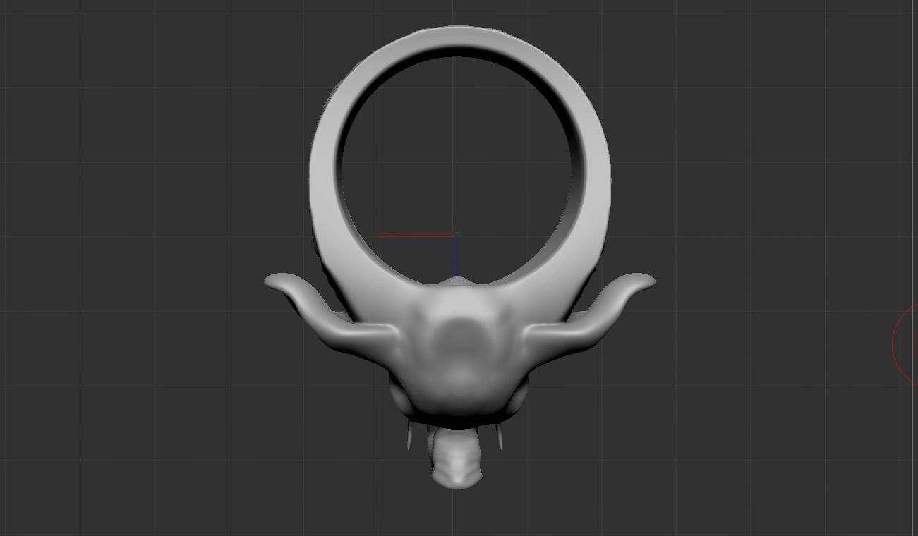 Elephant ring 3D print model_12