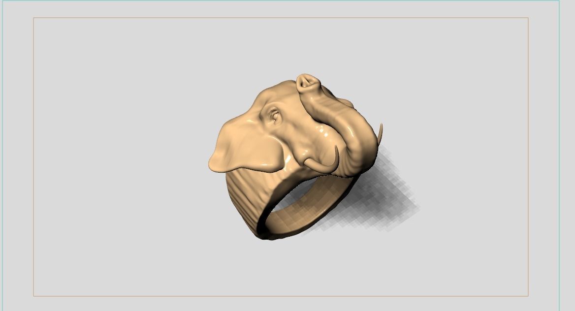Elephant ring 3D print model_2